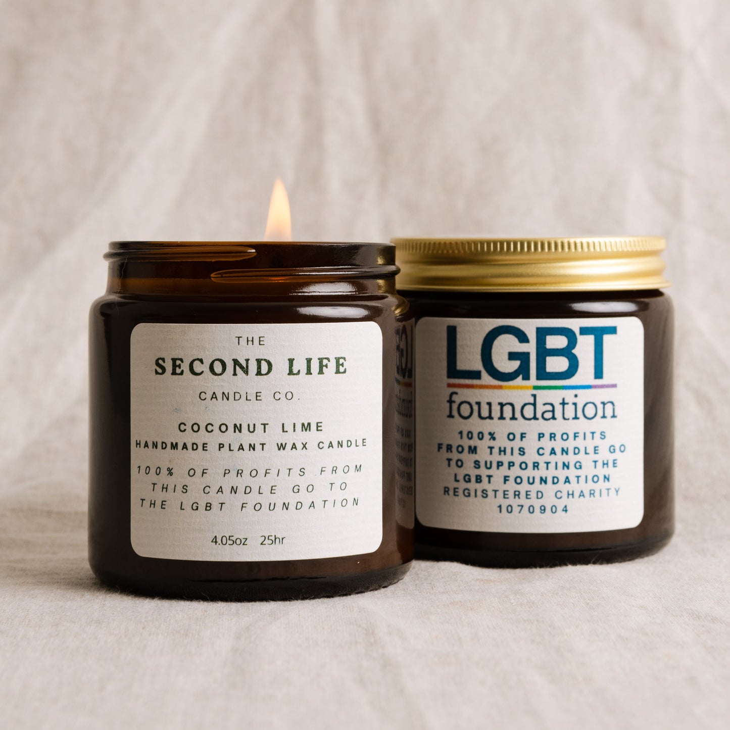 LGBT Foundation Charity Candle - Coconut and Lime