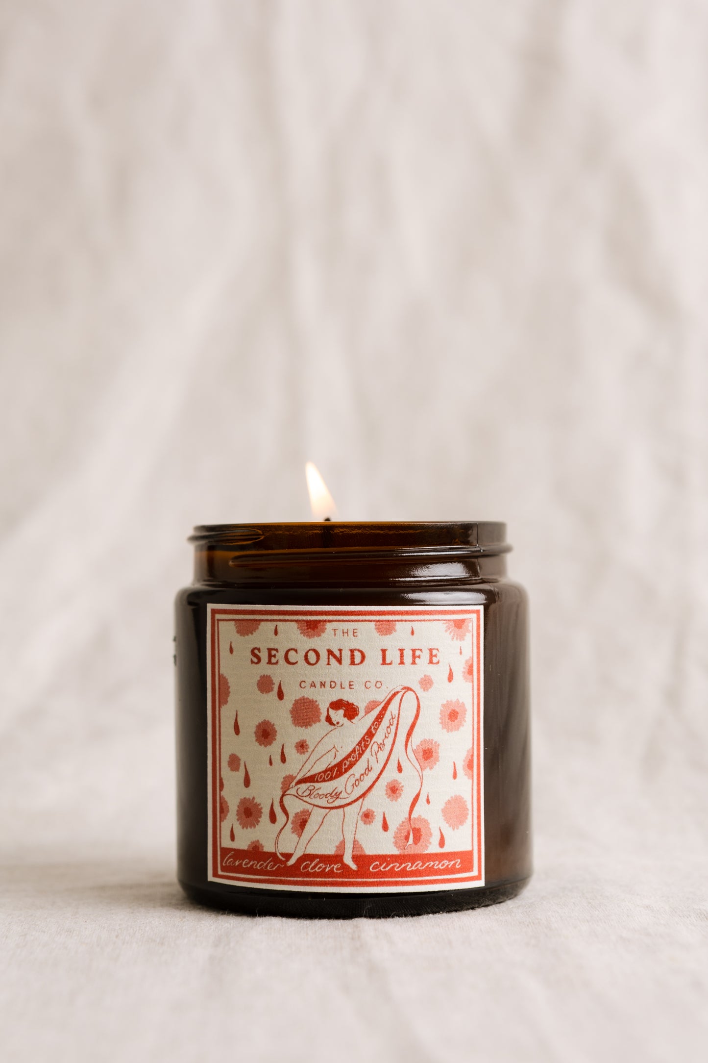 Bloody Good Period Charity Candle - Cinnamon, lavender, & clove