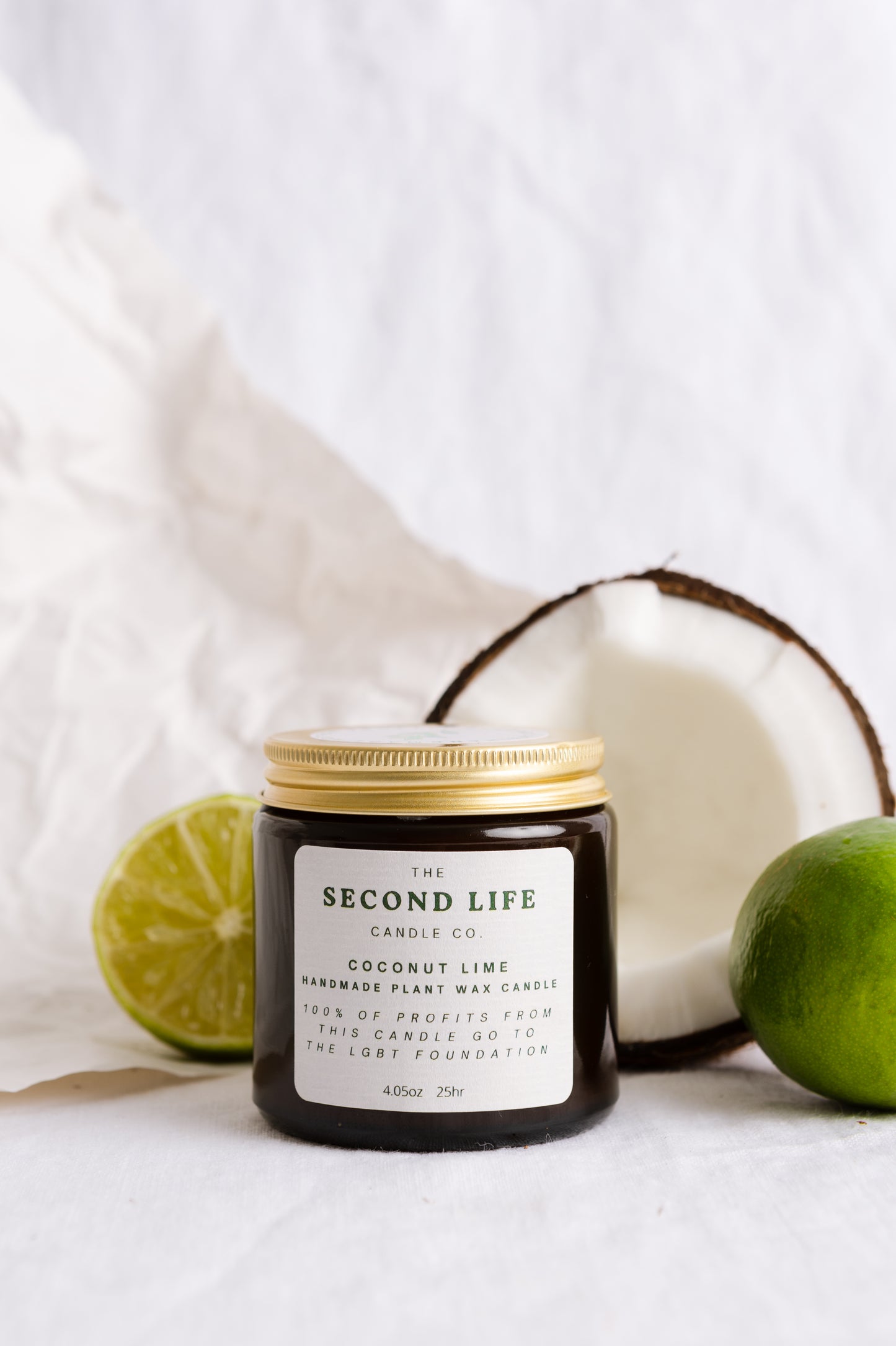 LGBT Foundation Charity Candle - Coconut and Lime