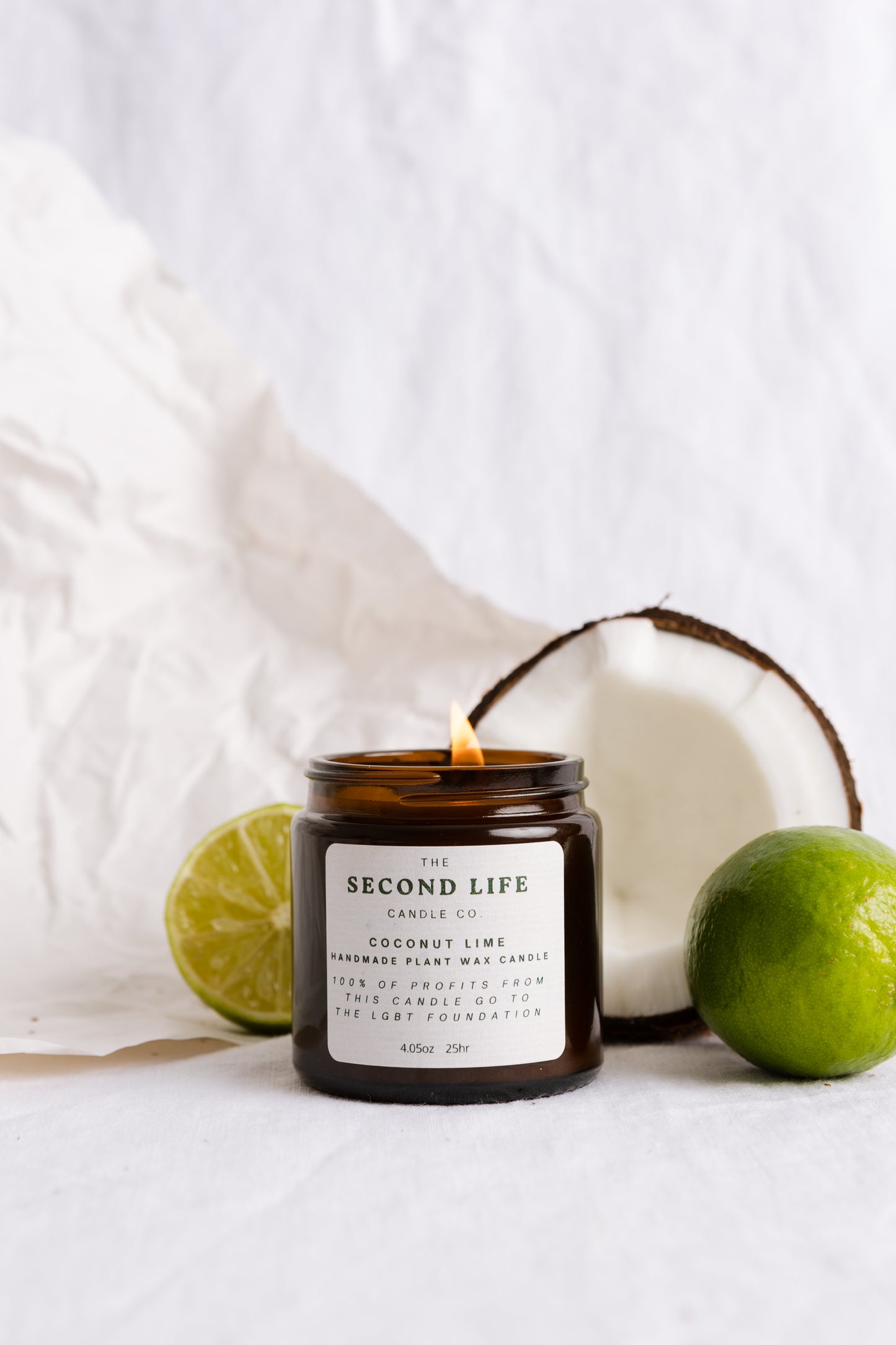 LGBT Foundation Charity Candle - Coconut and Lime